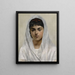 Fille en blanc - Leopold Carl Müller — quadro incorniciato alla parete