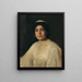 Ritratto di una donna egiziana - Leopold Carl Müller — quadro incorniciato alla parete