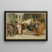 Schizzo per il quadro Mercanti arabi a Venezia - Leopold Carl Müller — quadro incorniciato alla parete