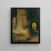 Porta di una casa araba - Leopold Carl Müller — quadro incorniciato alla parete
