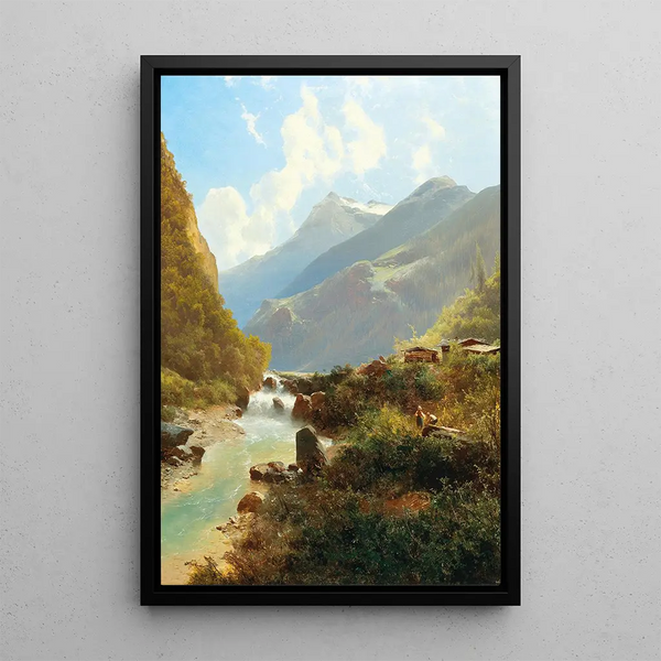 Leopold Heinrich Vscher - By the Mountain Torrent.webp
