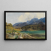 Königssee con il molo - Leopold Rottmann — quadro incorniciato alla parete