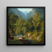 I nuotatori Ricordo delle rive del fiume Anio a Tivoli - Théodore Caruelle d'Aligny — quadro incorniciato alla parete