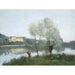 Riproduzione del dipinto Le Bagnanti di Ville-d'Avray - Jean-Baptiste Camille Corot