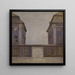 I edifici della Compagnia asiatica visti da via St Ann - Vilhelm Hammershøi — quadro incorniciato alla parete