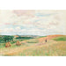 Riproduzione del dipinto I pendii di Thierceville, mulini, pastore e gregge - Camille Pissarro