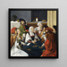 I giocatori di carte - Dopo Lucas van Leyden — quadro incorniciato alla parete
