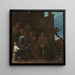 I giocatori di carte - Michael Sweerts — quadro incorniciato alla parete