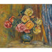 Riproduzione del dipinto Le Rose con Tenda Blu - Pierre-Auguste Renoir
