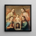 Le Trinità della Terra e del Cielo - Alonso López De Herrera — quadro incorniciato alla parete