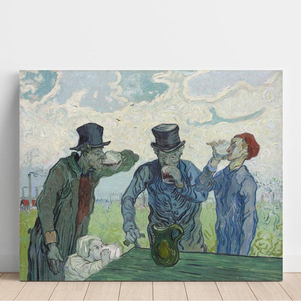 Les buveurs - Vincent van Gogh | Reproduction Tableau Décoration murale affiche copie