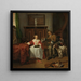 I cacciatori presentano - Gabriel Metsu — quadro incorniciato alla parete