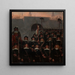 Gli studenti partono per difendere Copenaghen nel 1658 - Kristian Zahrtmann — quadro incorniciato alla parete