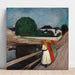 Riproduzione del dipinto Le ragazze sul ponte - Edvard Munch