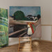 Riproduzione del dipinto Le ragazze sul ponte - Edvard Munch