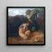 Le quattro stagioni: Inverno - Rudolf Jettmar — quadro incorniciato alla parete
