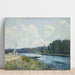 Riproduzione del dipinto Le rive dell'Oise - Alfred Sisley