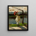 Dame à l'ombrelle au bord de la Loire - Lesser Ury — quadro incorniciato alla parete