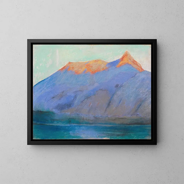 Lago di Garda con vista sul Monte Baldo - Lesser Ury — quadro incorniciato alla parete