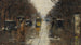 Scène di strada sotto la pioggia a Berlino - Lesser Ury — vista dell’opera