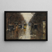 Scène di strada sotto la pioggia a Berlino - Lesser Ury — quadro incorniciato alla parete