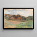 Paesaggio di prateria con fattorie, Kstendorf - Lesser Ury — quadro incorniciato alla parete