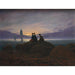 Riproduzione del dipinto Lever de lune sur la mer - Caspar David Friedrich