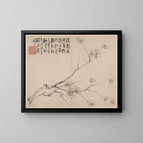 Album di prunus in fiore - Li Fangying — quadro incorniciato alla parete