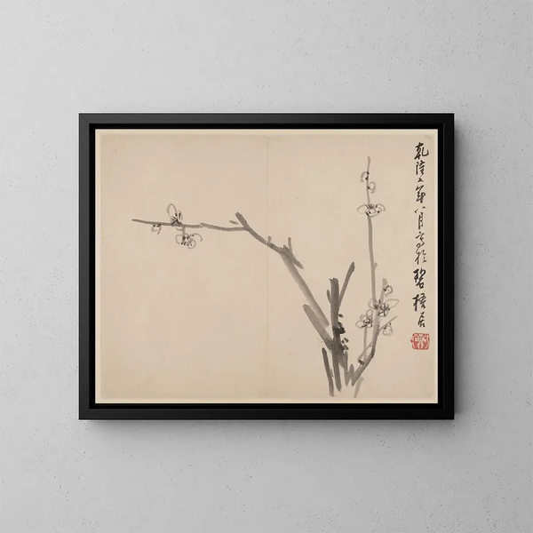 Album di prunus in fiore - Li Fangying — quadro incorniciato alla parete