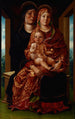 La Vierge à l'Enfant avec sainte Anne - Liberale da Verona — quadro incorniciato alla parete
