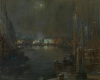 Serata al porto di Ostenda - Lieven Herremans — vista dell’opera