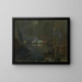 Serata al porto di Ostenda - Lieven Herremans — quadro incorniciato alla parete