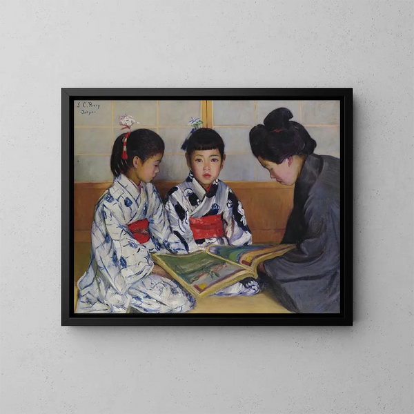 Il libro delle immagini - Lilla Cabot Perry — quadro incorniciato alla parete