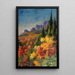 Paesaggio con crisantemi - Lilly Walther — quadro incorniciato alla parete