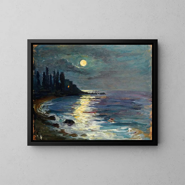 La mia notte al chiaro di luna - Lilly Walther — quadro incorniciato alla parete