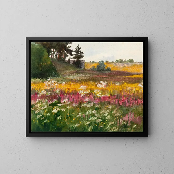 Paesaggio di Suvine - Lilly Walther — quadro incorniciato alla parete