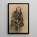 Vieil homme avec une canne - Lilly Walther — quadro incorniciato alla parete
