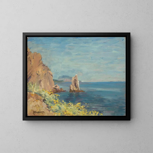 Vista tra Jalta e Hursuf - Lilly Walther — quadro incorniciato alla parete