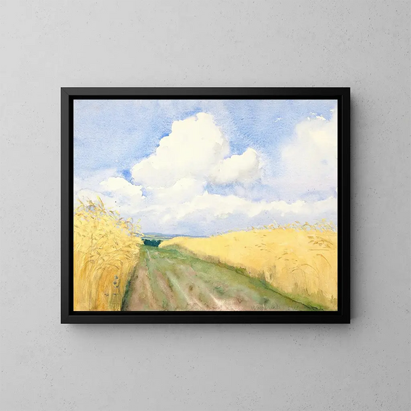 Paesaggio di Worpswede - Lilly Walther — quadro incorniciato alla parete