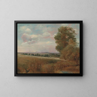 Lionel Constable - Landscape at Hampstead with Harrow in the Distance.webp