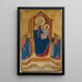 La Vierge à l'Enfant en majesté avec quatre anges - Lippo di Benivieni — quadro incorniciato alla parete
