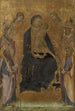 La Vierge à l'Enfant en majesté avec saints et anges - Lippo Vanni — vista dell’opera