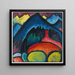 Litografia blu La Barca - Wassily Kandinsky — quadro incorniciato alla parete