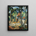 Casa tra gli alberi - Lodewijk Schelfhout — quadro incorniciato alla parete