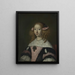 Adriana Jacobusdr Hinlopen 1646-1736 moglie di Johannes Wijbrants - Lodewijk van der Helst — quadro incorniciato alla parete