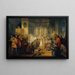 Vittore Pisani riceve la santa comunione prima di prendere il comando di una spedizione contro i Genovesi - Lodovico Lipparini — quadro incorniciato alla parete
