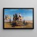 Caccia alla gazzella in Egitto - Léon Adolphe Auguste Belly — quadro incorniciato alla parete