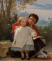 Una lezione di lettura - Léon Jean-Basile Perrault — vista dell’opera