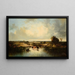 Animali al lavatoio - Léon Victor Dupré — quadro incorniciato alla parete
