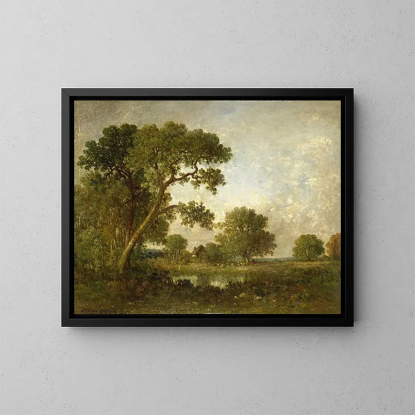 Paesaggio - Léon Victor Dupré — quadro incorniciato alla parete